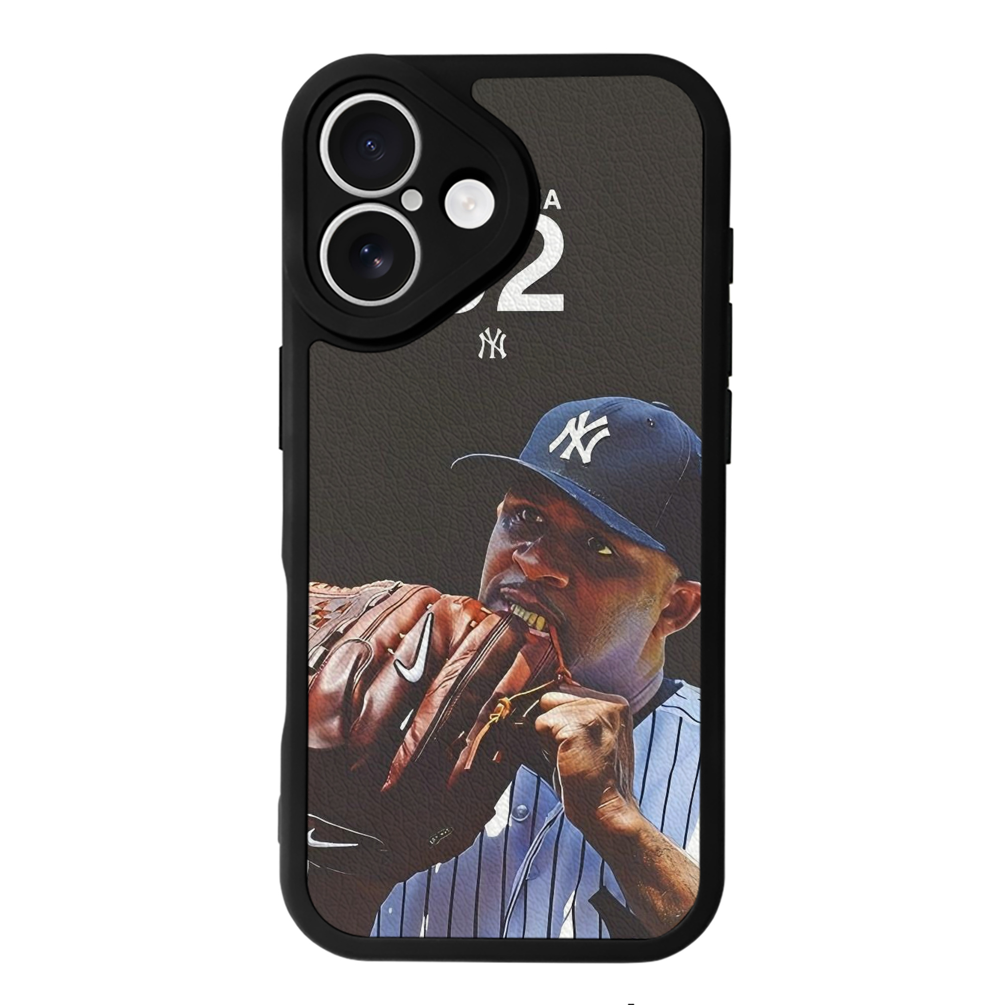 CC Sabatnia 33 IPhone 16 Silicone Leather Case – UV Print, Lambskin Texture – Perfect Fit, Wireless Charging Compatible, Scratch Resistant, Precise Cutouts – Stylish Protection For IPhone 16